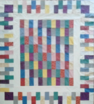 Custom Quilt in Brick-a-Brack pattern