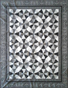 Custom quilt in Kaleidoscope pattern
