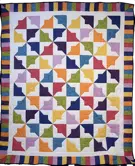 Custom Quilt in Tiddly Winks Pattern