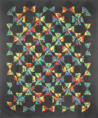 Custom quilt in Kokopeli Pattern