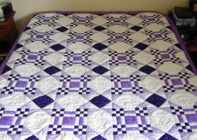 Custom quilt in New Mexico pattern